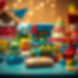 A collection of educational toys for children