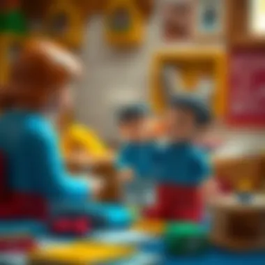 Visual guide for teaching methods involving contrasting concepts