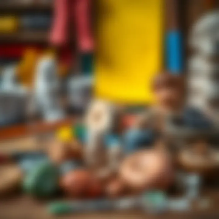 Painting materials for stone painting