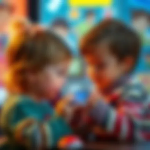 Interactive Features of Smart Watches for Kids Kids enjoying interactive features of a smart watch