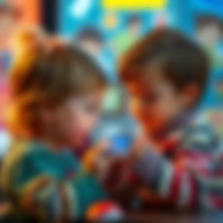 Interactive Features of Smart Watches for Kids Kids enjoying interactive features of a smart watch