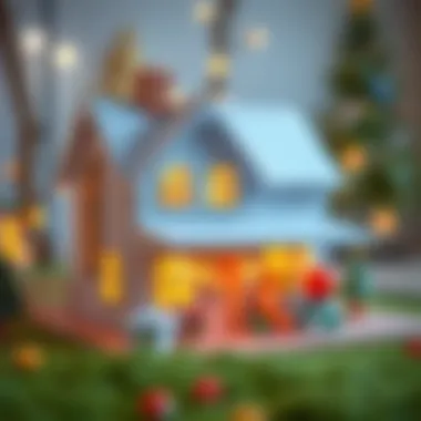 Blueprint design of a toy house