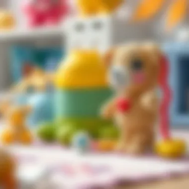 Detailed view of educational benefits of crochet toy sets