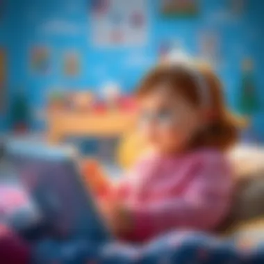 Illustration of parental engagement with a virtual baby