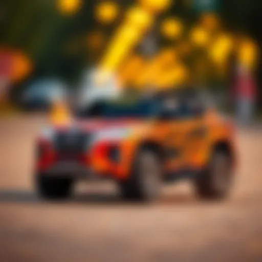 Vibrant Pilsan Fortune 12V toy car in motion