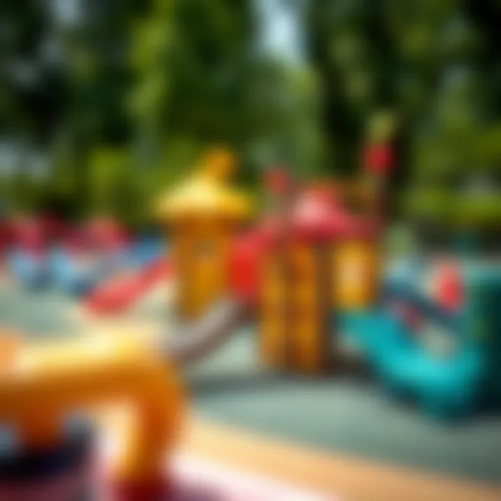 Key Elements in Playground Design and Layout A well-organized layout of playground elements promoting ease of movement.