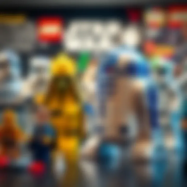 R2D2 Lego set displayed alongside other Star Wars Lego collections.