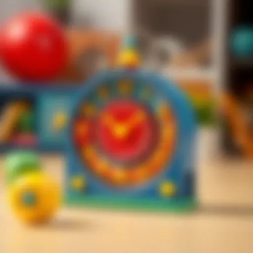 Colorful clock model for children's learning