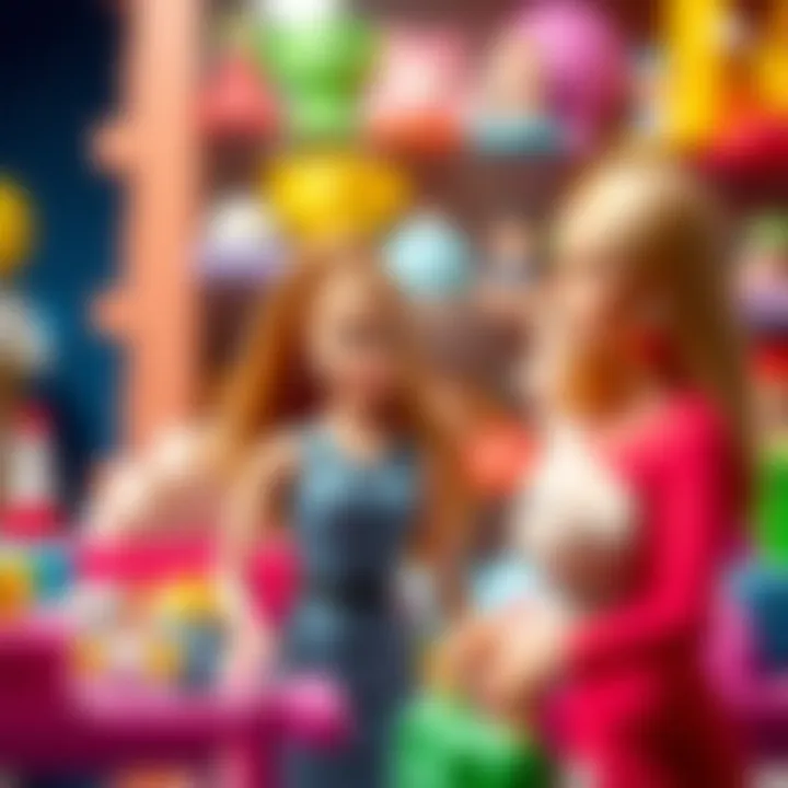 Guide to Safe and Educational Toy Selection A visual guide on selecting safe and educational toys for children, featuring Barbie as a centerpiece.