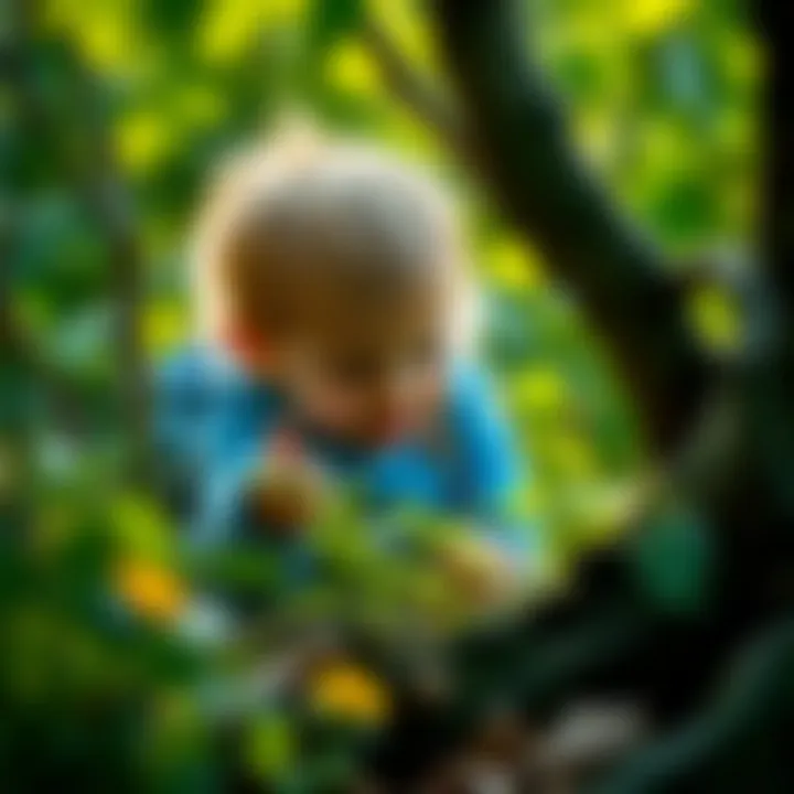 The Role of Nature in Child Development Child exploring nature with curiosity