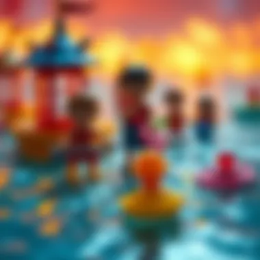 Cultural Reflections of Water Magic A visual representation of cultural reflections on water magic, capturing its significance in children's lives.