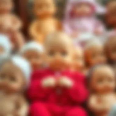 Various finished silicone baby dolls