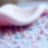 Detailed view of silicone materials