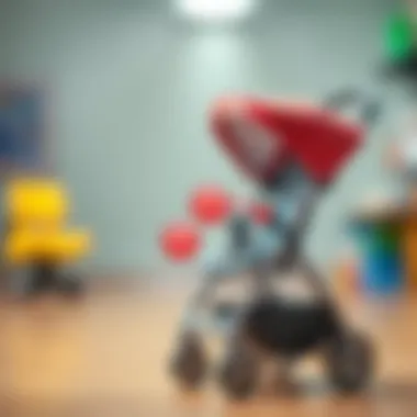 Safety features of a stroller highlighted