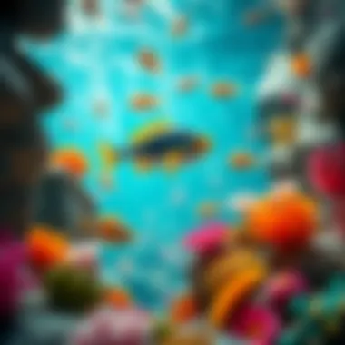 A vibrant underwater scene showcasing the importance of protecting water resources.