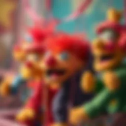 Colorful puppets from a beloved educational series.