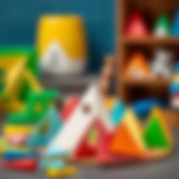 Quality Materials in Tangram Sets Quality materials used in Tangram sets displayed