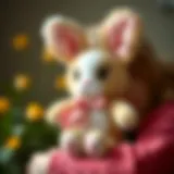 Adorable Bunny Plush Companion Adorable bunny plush toy in a child's arms