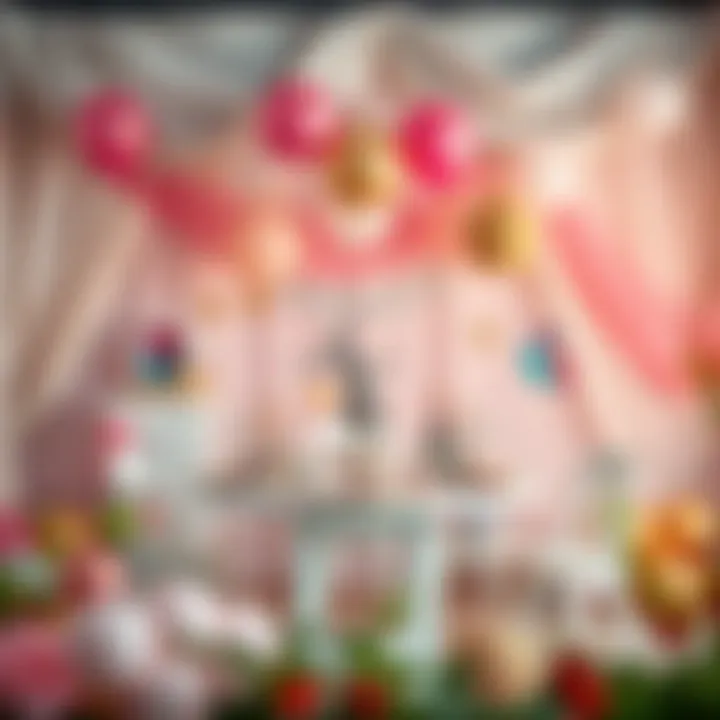 A beautifully themed birthday table setup