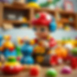 Colorful toys designed for toddlers