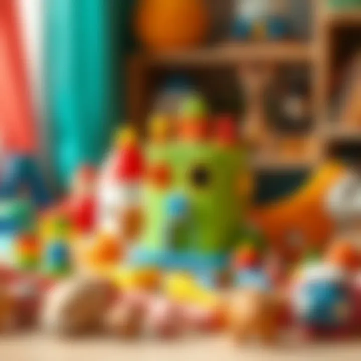 Colorful educational toys for child development