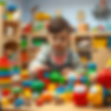 A parent selecting toys based on developmental needs