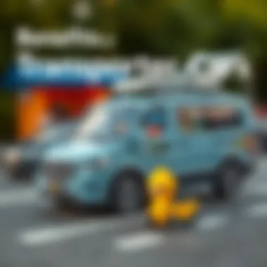 Infographic illustrating the benefits of transporter cars for families