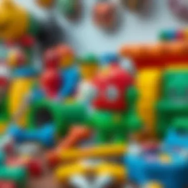 Colorful hobby items for creative expression