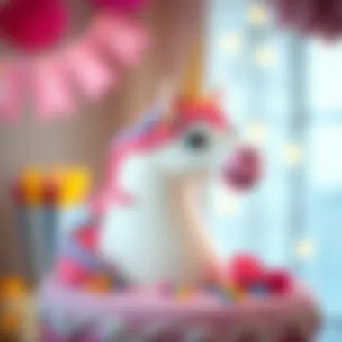 Whimsical Unicorn Cake Design Creative unicorn cake design for birthday celebration