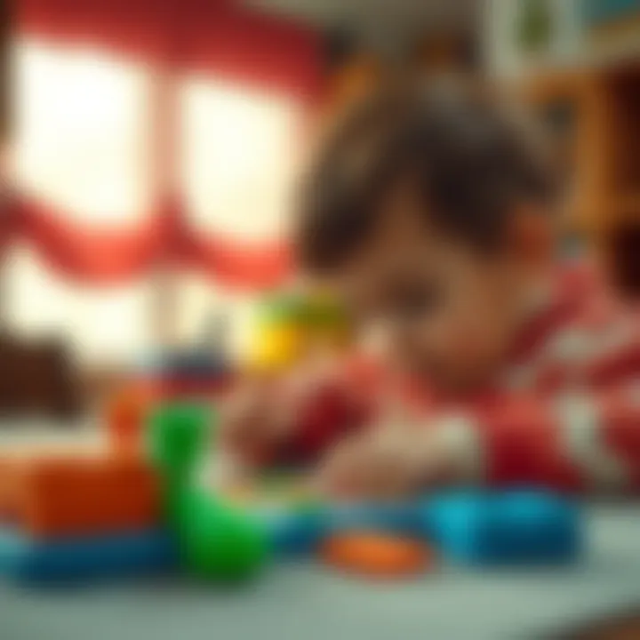 Enhancing Cognitive Skills through Puzzle Games A child engaging with a puzzle game that enhances cognitive skills